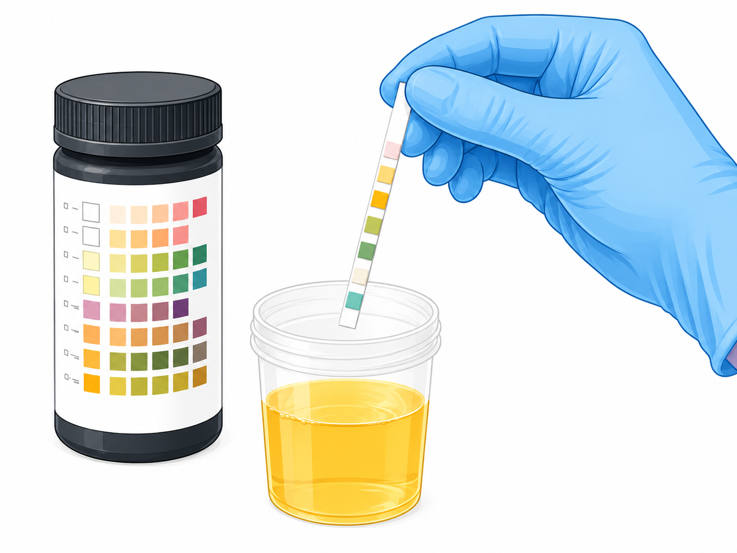 Urine dipstick testing for non-visible haematuria